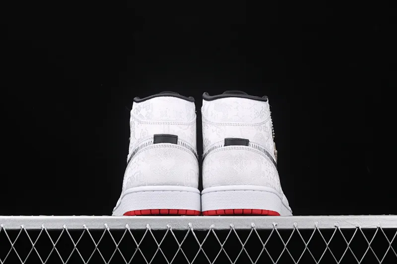 All categories Air Jordan Jordan series basketball shoes Air Jordan 1 Mid pure original version CLOT x Air Jordan 1 Mid "Fearless" AJ1 Joe 1 mid-top white silk CU2804-100